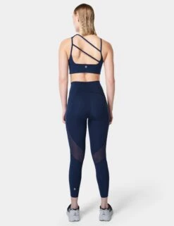 Sweaty Betty Aerial Power UltraSculpt High Waisted Leggings - Navy Blue -The Sports Edit sweaty betty aerial power ultrasculpt hw leggings navy blue sb8386 7
