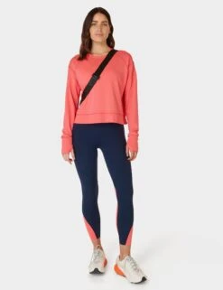 Sweaty Betty After Class Crop Sweatshirt - Coral Pink 13 Sweaty Betty After Class Crop Sweatshirt - Coral Pink -The Sports Edit sweaty betty after class crop sweatshirt coral pink sb5622c 3