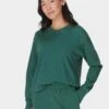 Sweaty Betty After Class Crop Sweatshirt - Glade Green 1 Sweaty Betty After Class Crop Sweatshirt - Glade Green -The Sports Edit sweaty betty after class crop sweatshirt glade green sb5622c 1