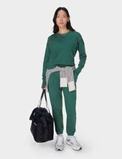 Sweaty Betty After Class Crop Sweatshirt - Glade Green -The Sports Edit sweaty betty after class crop sweatshirt glade green sb5622c 6