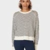 Sweaty Betty After Class Crop Sweatshirt - Lily White Stripe -The Sports Edit sweaty betty after class crop sweatshirt lily white stripe SB5622CC 11689 1