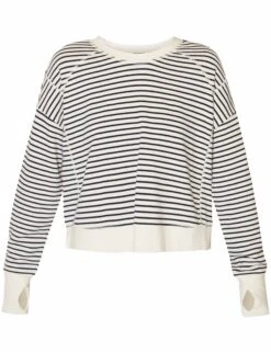 Sweaty Betty After Class Crop Sweatshirt - Lily White Stripe 17 Sweaty Betty After Class Crop Sweatshirt - Lily White Stripe -The Sports Edit sweaty betty after class crop sweatshirt lily white stripe SB5622CC 11689 8