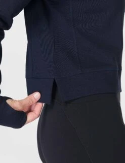 Sweaty Betty After Class Crop Sweatshirt - Navy Blue -The Sports Edit sweaty betty after class crop sweatshirt navy blue sb5622c 4