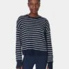 Sweaty Betty After Class Crop Sweatshirt - Navy White Stripe 2 Sweaty Betty After Class Crop Sweatshirt - Navy White Stripe -The Sports Edit sweaty betty after class crop sweatshirt navy white stripe sb5622c 1