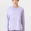 Sweaty Betty After Class Longline Sweatshirt - Heather Purple -The Sports Edit sweaty betty after class longline sweatshirt heather purple sb8985 1