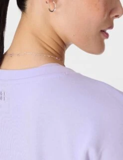 Sweaty Betty After Class Longline Sweatshirt - Heather Purple -The Sports Edit sweaty betty after class longline sweatshirt heather purple sb8985 3