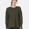 Sweaty Betty After Class Longline Sweatshirt - Nori Green -The Sports Edit sweaty betty after class longline sweatshirt nori green sb8985 1