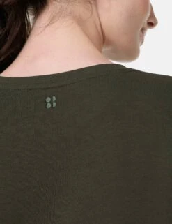 Sweaty Betty After Class Longline Sweatshirt - Nori Green -The Sports Edit sweaty betty after class longline sweatshirt nori green sb8985 3