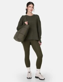 Sweaty Betty After Class Longline Sweatshirt - Nori Green -The Sports Edit sweaty betty after class longline sweatshirt nori green sb8985 6