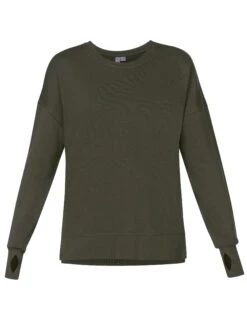 Sweaty Betty After Class Longline Sweatshirt - Nori Green -The Sports Edit sweaty betty after class longline sweatshirt nori green sb8985 7