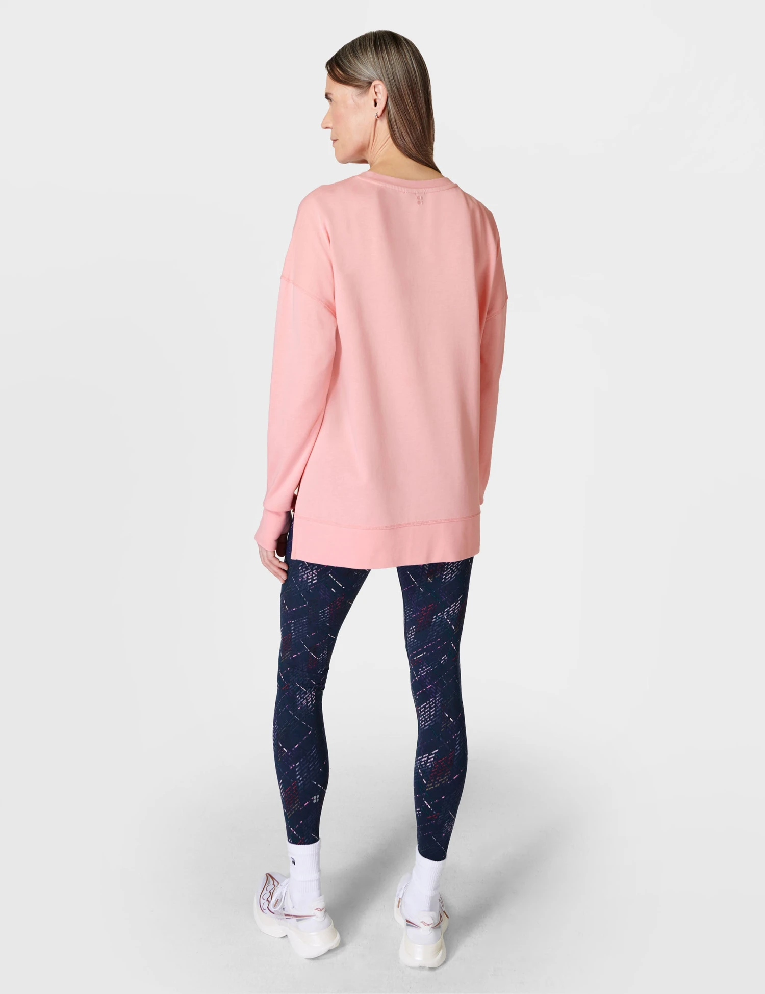 Sweaty Betty After Class Longline Sweatshirt - Soft Pink 4 Sweaty Betty After Class Longline Sweatshirt - Soft Pink - Image 2
