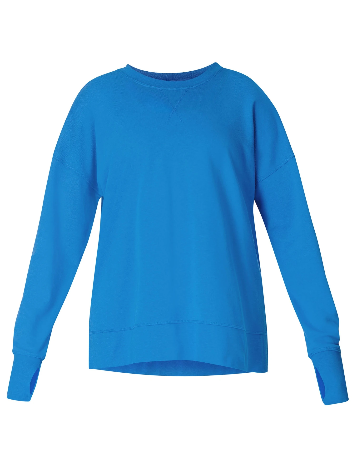 Sweaty Betty After Class Longline Sweatshirt - Tidal Blue 9 Sweaty Betty After Class Longline Sweatshirt - Tidal Blue - Image 7