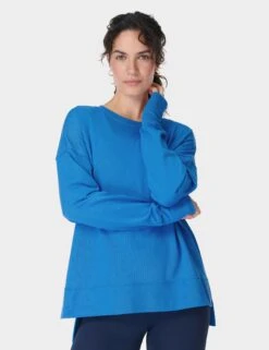 Sweaty Betty After Class Longline Sweatshirt - Tidal Blue 13 Sweaty Betty After Class Longline Sweatshirt - Tidal Blue -The Sports Edit sweaty betty after class longline sweatshirt tidal blue sb8985 5