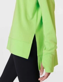 Sweaty Betty After Class Longline Sweatshirt - Zest Green -The Sports Edit sweaty betty after class longline sweatshirt zest green sb8985 6