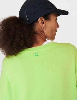Sweaty Betty After Class Longline Sweatshirt - Zest Green -The Sports Edit sweaty betty after class longline sweatshirt zest green sb8985 7