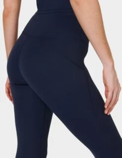 Sweaty Betty All Day 7/8 Leggings - Navy Blue -The Sports Edit sweaty betty all day 7 8 leggings navy blue sb965178 4274 4