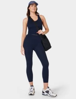 Sweaty Betty All Day 7/8 Leggings - Navy Blue -The Sports Edit sweaty betty all day 7 8 leggings navy blue sb965178 4274 6