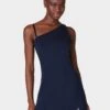 Sweaty Betty All Round Asymmetric Dress - Navy Blue