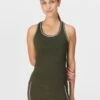 Sweaty Betty Athlete Crop Seamless Workout Vest - Nori Green -The Sports Edit sweaty betty athlete crop seamless workout vest nori green sb10138 1