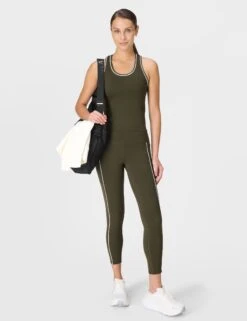 Sweaty Betty Athlete Crop Seamless Workout Vest - Nori Green -The Sports Edit sweaty betty athlete crop seamless workout vest nori green sb10138 7