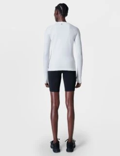 Sweaty Betty Athlete Seamless Workout Long Sleeve Top - White 9 Sweaty Betty Athlete Seamless Workout Long Sleeve Top - White -The Sports Edit sweaty betty athlete seamless gym long sleeve top white sb6547 4 ad860b0c ab91 45a8 81cf f05126cf2604