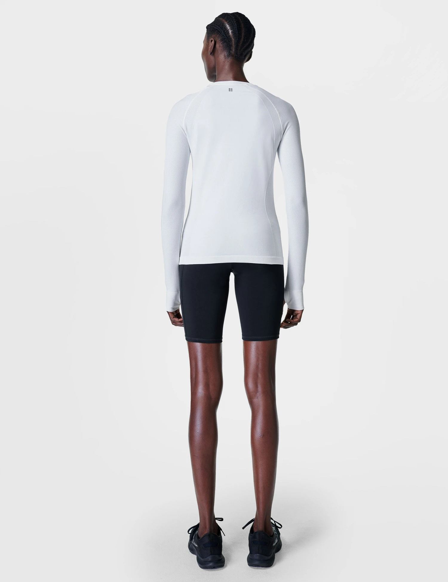 Sweaty Betty Athlete Seamless Workout Long Sleeve Top - White 6 Sweaty Betty Athlete Seamless Workout Long Sleeve Top - White - Image 4