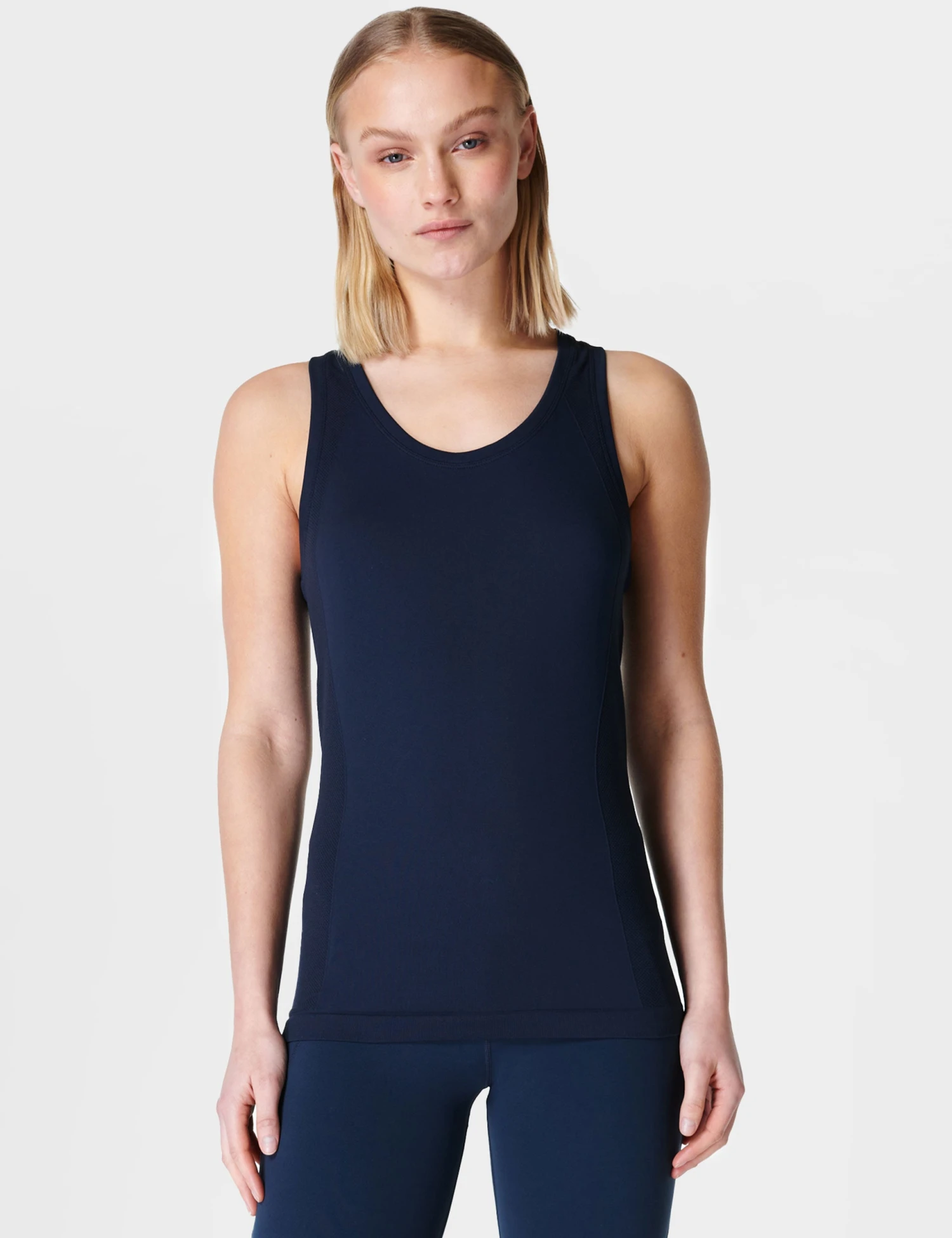 Sweaty Betty Athlete Seamless Gym Vest - Navy Blue 3 Sweaty Betty Athlete Seamless Gym Vest - Navy Blue