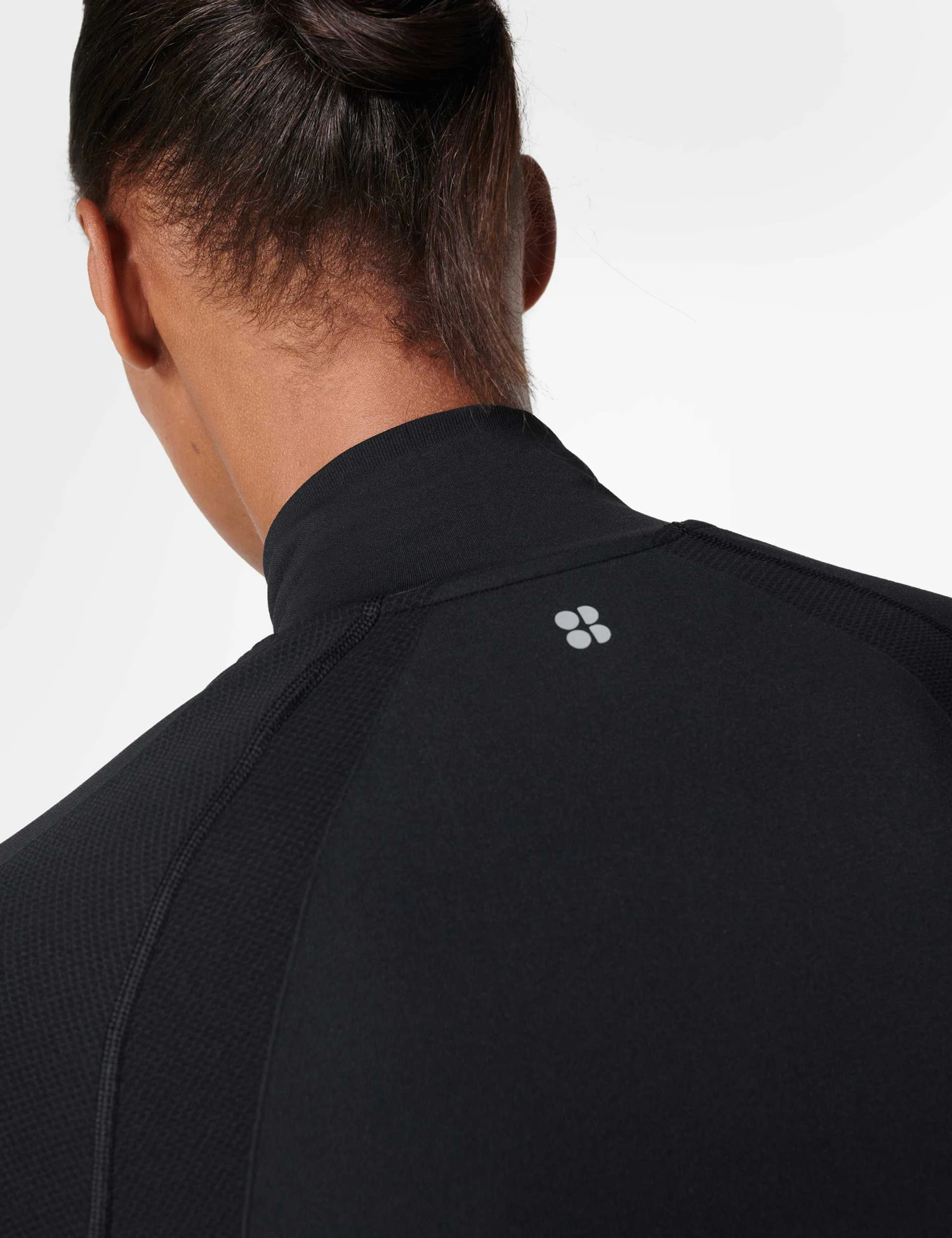 Sweaty Betty Athlete Seamless Half Zip Long Sleeve Top - Black 7 Sweaty Betty Athlete Seamless Half Zip Long Sleeve Top - Black - Image 5