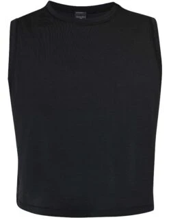 Sweaty Betty Breathe Easy Crop Muscle Vest - Black -The Sports Edit sweaty betty breathe easy crop muscle vest black sb9083 5