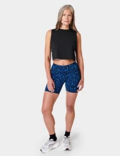 Sweaty Betty Breathe Easy Crop Muscle Vest - Black -The Sports Edit sweaty betty breathe easy crop muscle vest black sb9083 8