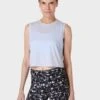 Sweaty Betty Breathe Easy Crop Muscle Vest - Salt Blue -The Sports Edit sweaty betty breathe easy crop muscle vest salt blue sb9083 1