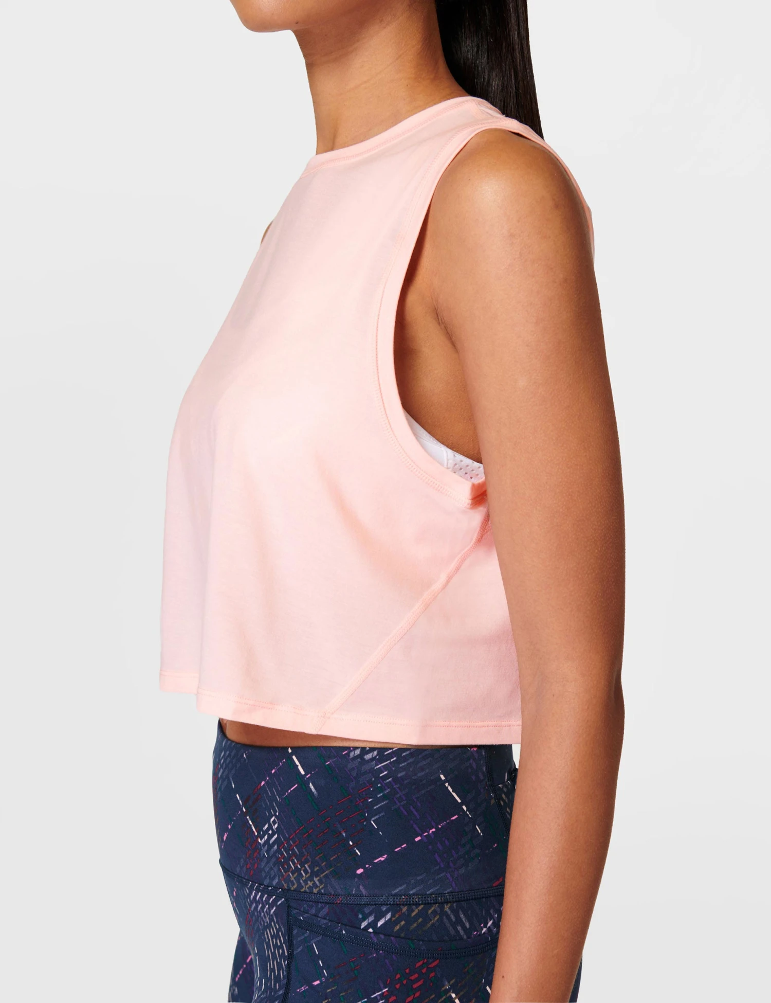 Sweaty Betty Breathe Easy Crop Muscle Vest - Sorbet Pink 5 Sweaty Betty Breathe Easy Crop Muscle Vest - Sorbet Pink - Image 3