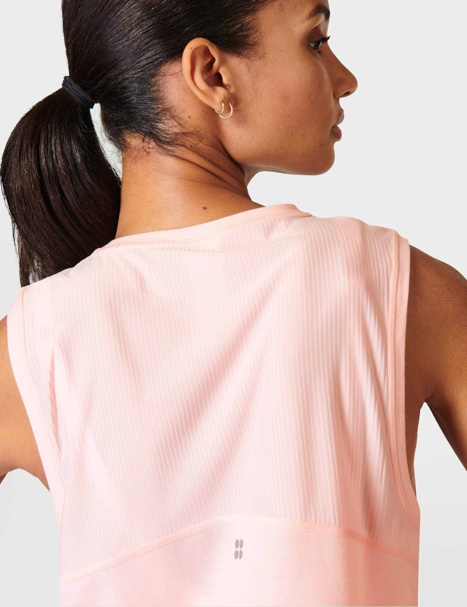 Sweaty Betty Breathe Easy Crop Muscle Vest - Sorbet Pink 4 Sweaty Betty Breathe Easy Crop Muscle Vest - Sorbet Pink - Image 2