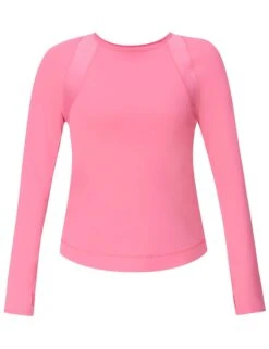 Sweaty Betty Breathe Easy Mesh Long Sleeve Top - Lollipop Pink 13 Sweaty Betty Breathe Easy Mesh Long Sleeve Top - Lollipop Pink -The Sports Edit sweaty betty breathe easy mesh ls top lollipop pink sb9911 5