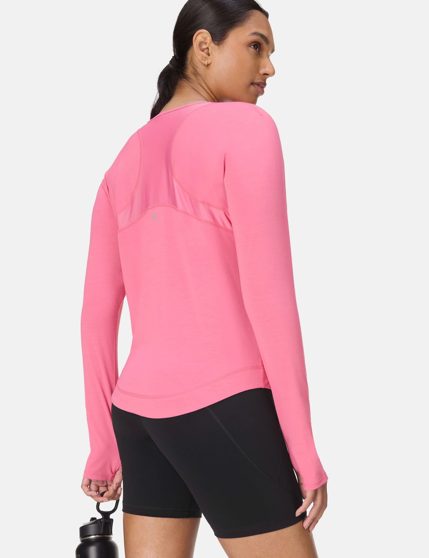 Sweaty Betty Breathe Easy Mesh Long Sleeve Top - Lollipop Pink 4 Sweaty Betty Breathe Easy Mesh Long Sleeve Top - Lollipop Pink - Image 2