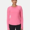 Sweaty Betty Breathe Easy Mesh Long Sleeve Top - Lollipop Pink -The Sports Edit sweaty betty breathe easy mesh ls top lollipop pink sb9911 7