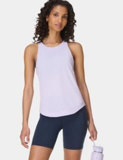 Sweaty Betty Breathe Easy Running Vest - Heather Purple -The Sports Edit sweaty betty breathe easy running vest heather purple sb9123 5