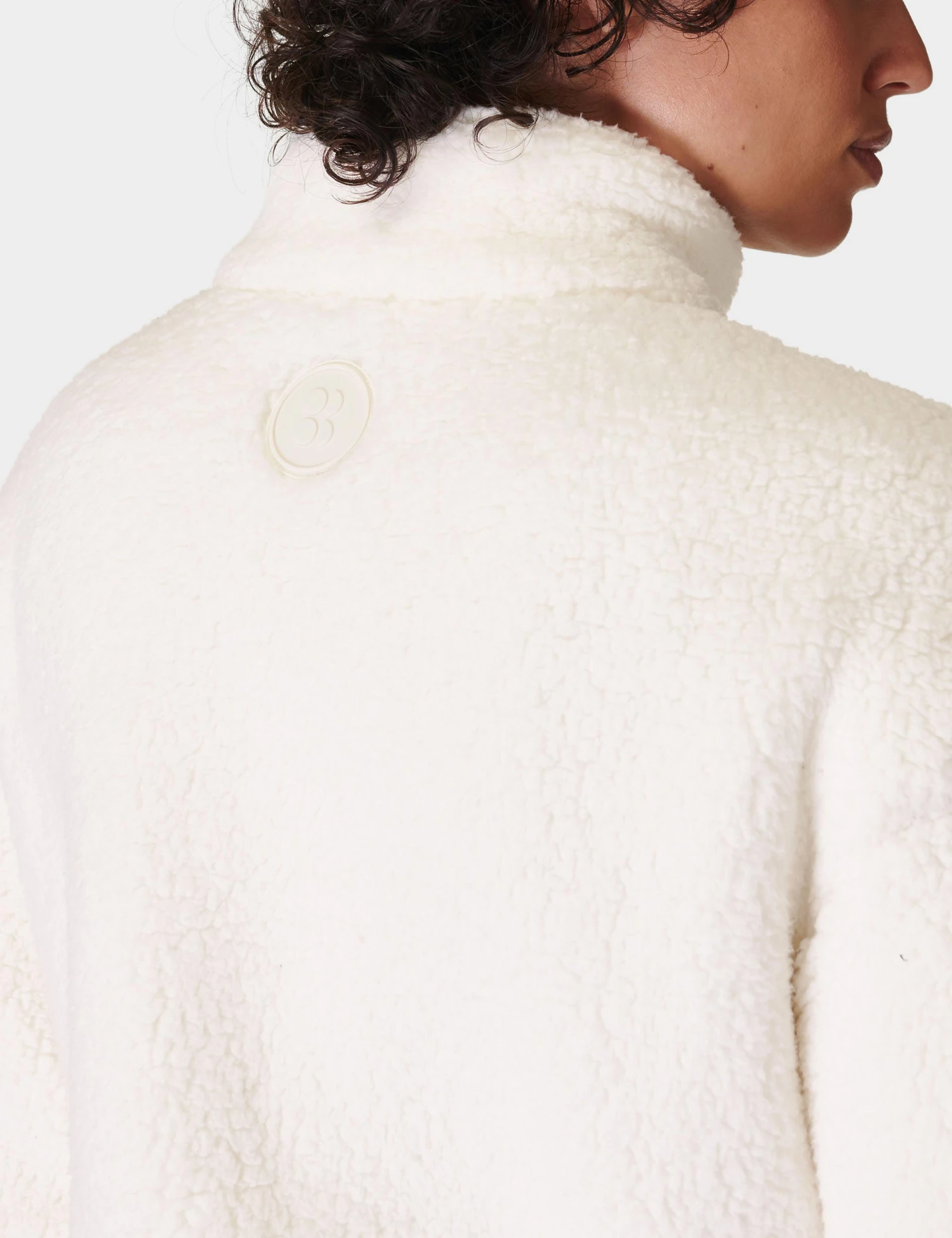 Sweaty Betty Canyon Fleece Zip Up - Lily White 4 Sweaty Betty Canyon Fleece Zip Up - Lily White - Image 2