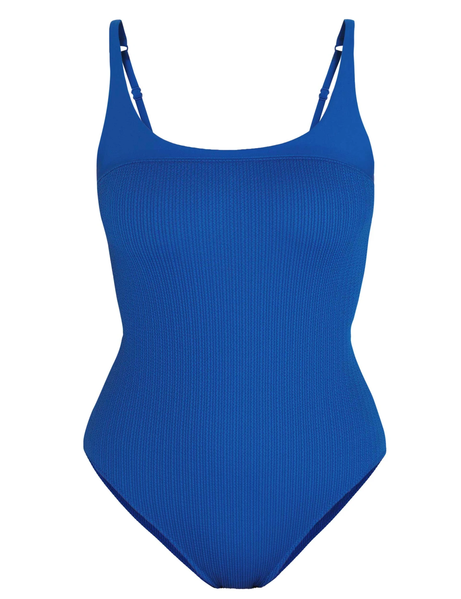 Sweaty Betty Capri Crinkled Scoop Neck Swimsuit - Lightning Blue 8 Sweaty Betty Capri Crinkled Scoop Neck Swimsuit - Lightning Blue - Image 6