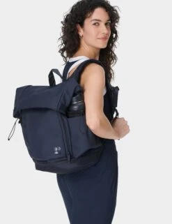 Sweaty Betty City Goer Backpack - Navy Blue -The Sports Edit sweaty betty city goer backpack navy blue sb10076 8