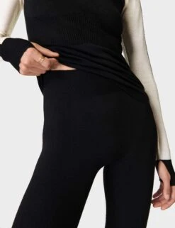 Sweaty Betty Colour Block Merino Base Layer Legging - Black -The Sports Edit sweaty betty colour block merino base layer legging black sb9508 4