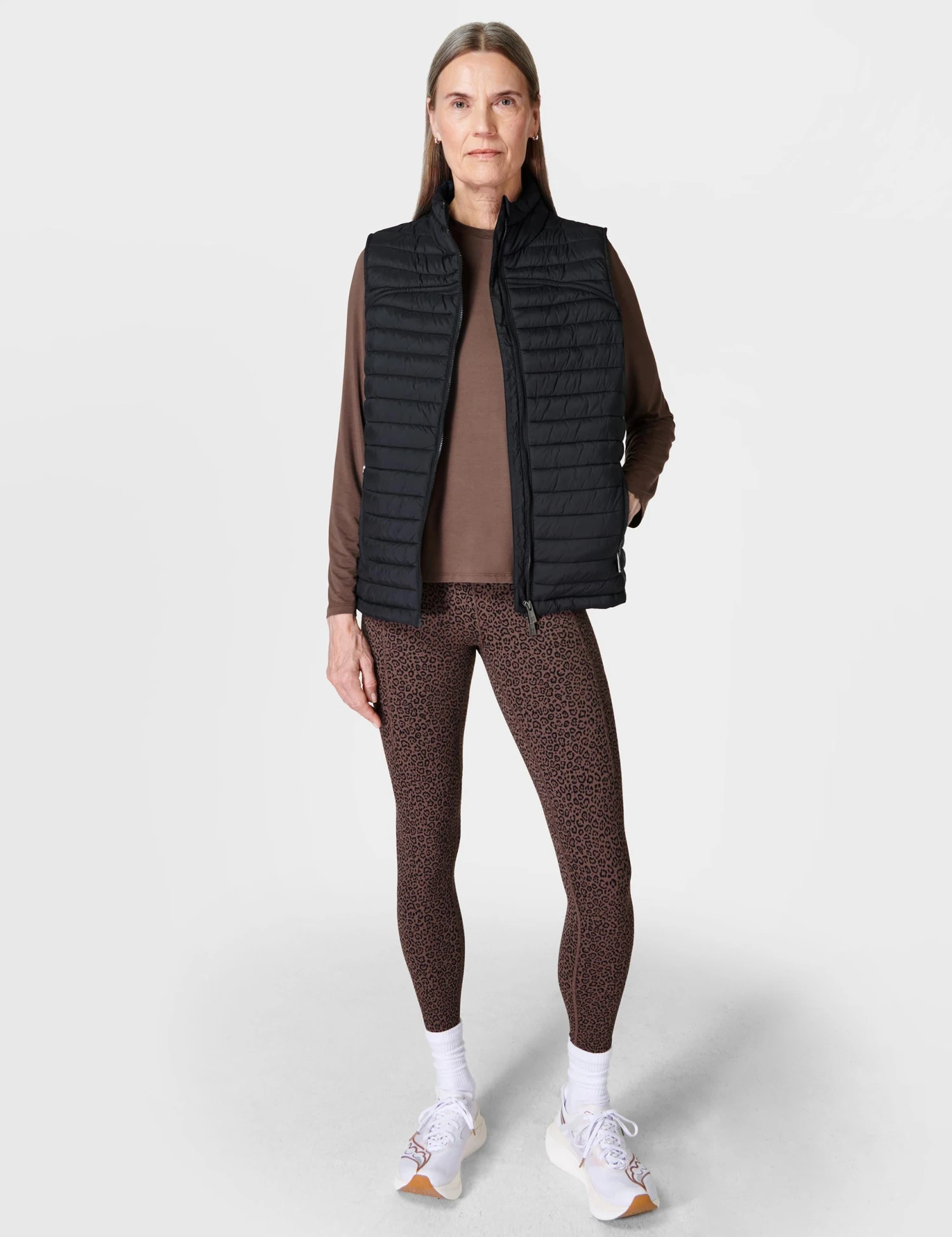 Sweaty Betty Drape Back Long Sleeve Top - Walnut Brown 6 Sweaty Betty Drape Back Long Sleeve Top - Walnut Brown - Image 4