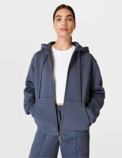 Sweaty Betty Elevated Zip Up Hoody - Endless Blue