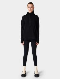 Sweaty Betty Escape Italian Fleece Hoody - Black 11 Sweaty Betty Escape Italian Fleece Hoody - Black -The Sports Edit sweaty betty escape italian fleece hoody black sb6426 5