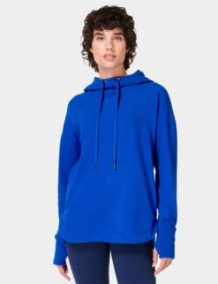 Sweaty Betty Escape Italian Fleece Hoody - Lightning Blue