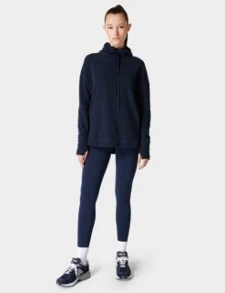 Sweaty Betty Escape Italian Fleece Hoody - Navy Blue -The Sports Edit sweaty betty escape italian fleece hoody navy blue sb6426 5