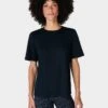 Sweaty Betty Essential Crew Neck T-Shirt - Black -The Sports Edit sweaty betty essential crew neck t shirt black sb9687 1