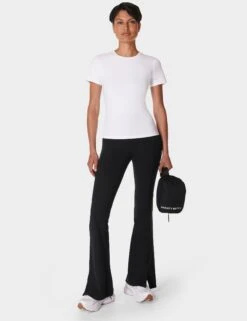 Sweaty Betty Essential Sculpt Short Sleeve Top - White 12 Sweaty Betty Essential Sculpt Short Sleeve Top - White -The Sports Edit sweaty betty essential sculpt short sleeve top white sb9778 6