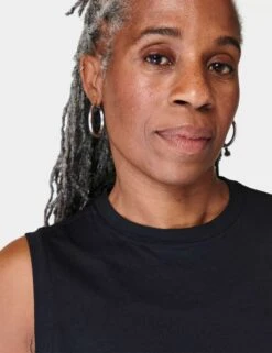 Sweaty Betty Essential Sleeveless Vest - Black -The Sports Edit sweaty betty essential sleeveless vest black sb9699 4