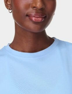 Sweaty Betty Essential Sleeveless Vest - Breeze Blue -The Sports Edit sweaty betty essential sleeveless vest breeze blue sb9699 3